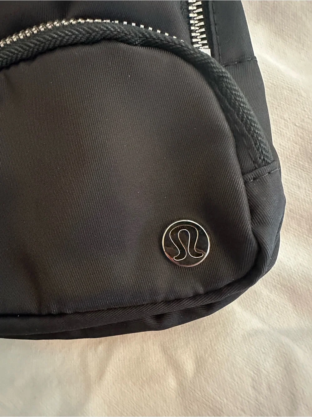 lululemon Black Compact Zip Pouch with Interior Mesh Pocket